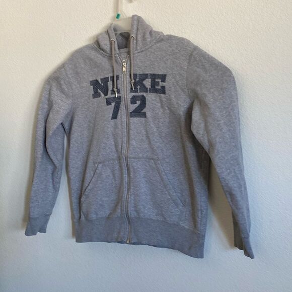 Nike Other - NIKE Men’s Full Zip Light Gray Hoodie Size M